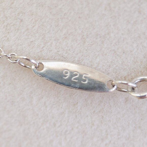 Tiffany & Co. Elsa Peretti Sterling Silver Puffy Cross Necklace + Pouch/Cloth - Picture 8 of 9